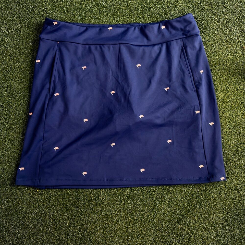 American Flag New SanSoleil Women's 17" Long Golf Skort 32" waist